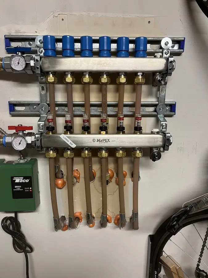 Plumber performing Gas Leak Detection at a residential property in Taymouth